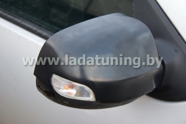 Накладки на зеркала неокрашенные для Renault Logan
