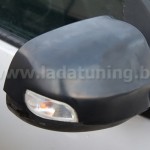 Накладки на зеркала неокрашенные для Renault Logan
