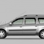 Накладки на пороги для Lada Largus