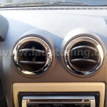 Кольца накладки на дефлекторы НЕРЖ для LADA Largus