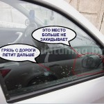 Спойлер зеркала для LADA Largus, RENAULT Logan, Sandero, Duster, NISSAN Terrano
